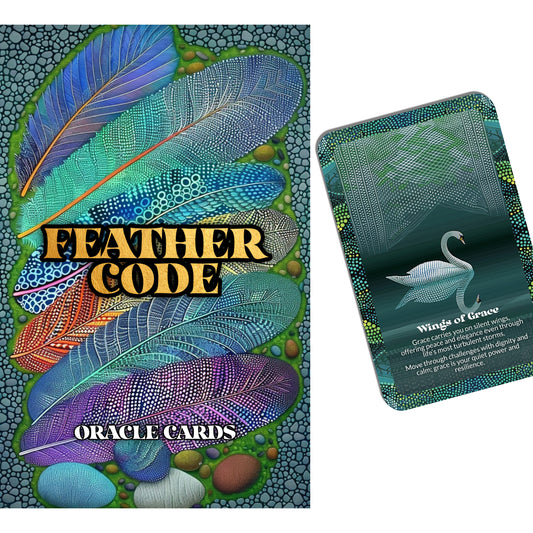 Feather Code – An Animal Spirit Oracle Deck – 22 Oracle Cards – Messages Written on Wings and Wind