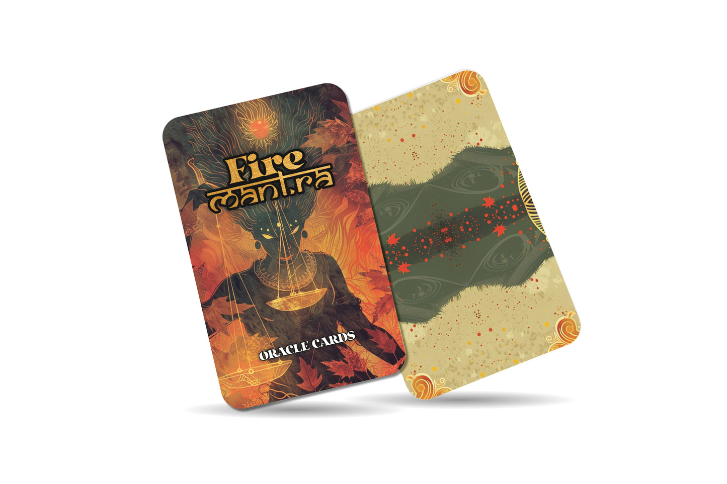 Fire Mantra – An Elemental Flame Oracle Deck – 22 Oracle Cards – Passion, Purification, and Power
