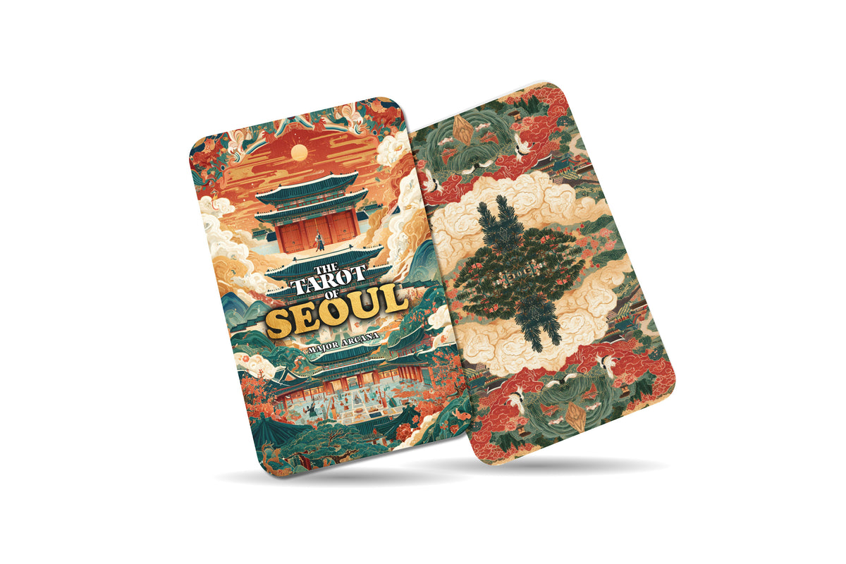 The Tarot of Seoul – A Korean Heritage Tarot Deck – 22 Tarot Cards – Palaces, Mountains, and Modern Spirit