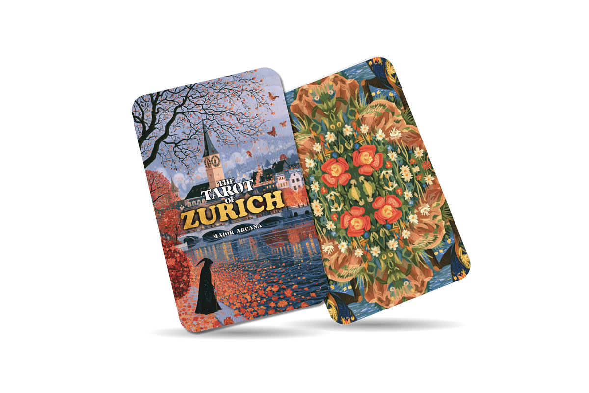 The Tarot of Zurich – A Swiss Alpine Tarot Deck – 22 Tarot Cards – Lake Waters, Mountains, and Swiss Heritage