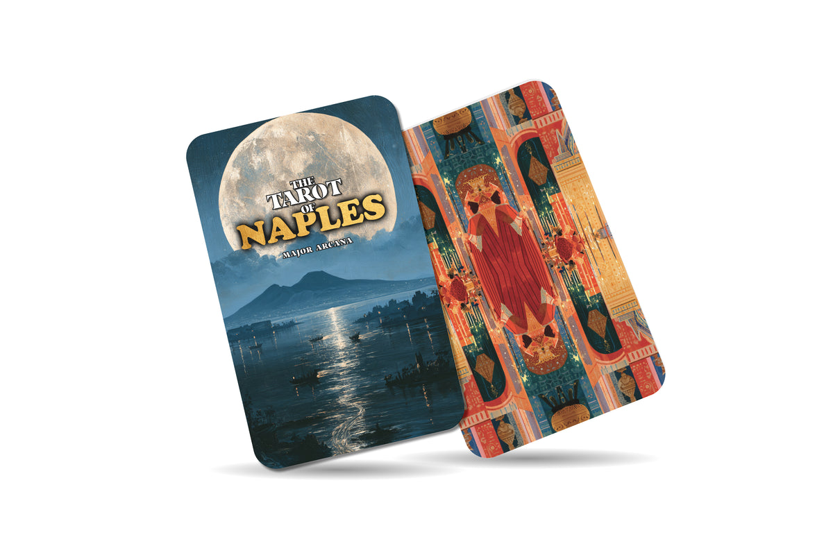 The Tarot of Naples – A Mediterranean Mysteries Tarot Deck – 22 Tarot Cards – Vesuvius, Ancient Ruins, and Italian Soul