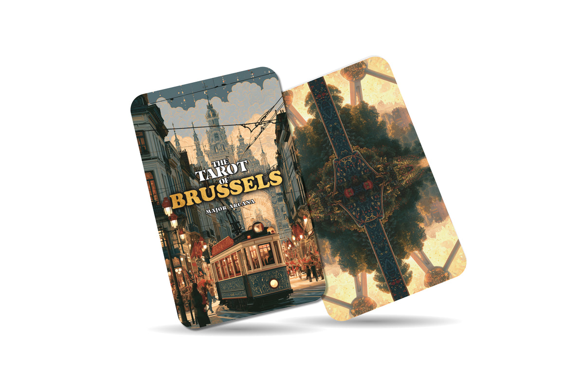 The Tarot of Brussels – A European Heritage Tarot Deck – 22 Tarot Cards – Gothic Splendor and Belgian Cultural Wisdom