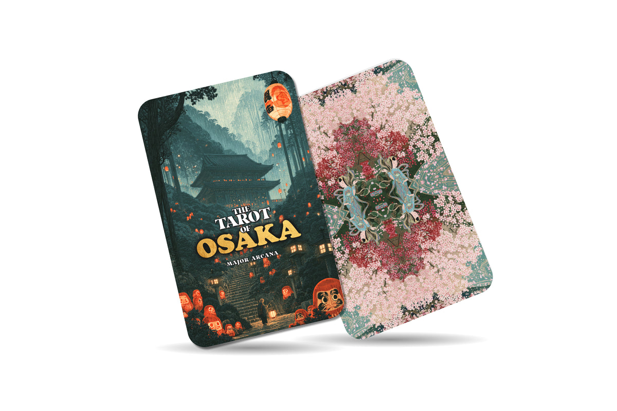 The Tarot of Osaka – A Japanese Urban Spirit Tarot Deck – 22 Tarot Cards – Tradition, Commerce, and Culinary Culture