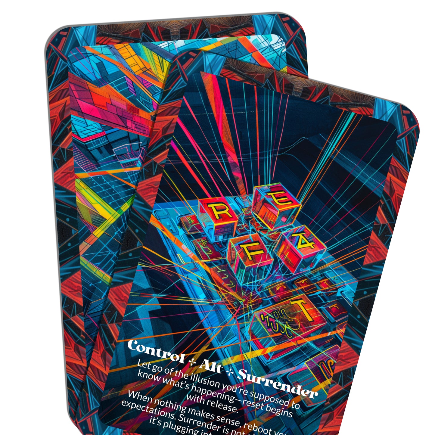 404 Oracle Not Found – An Uncertainty Oracle Deck – 22 Oracle Cards – Embrace the Sacred Glitch