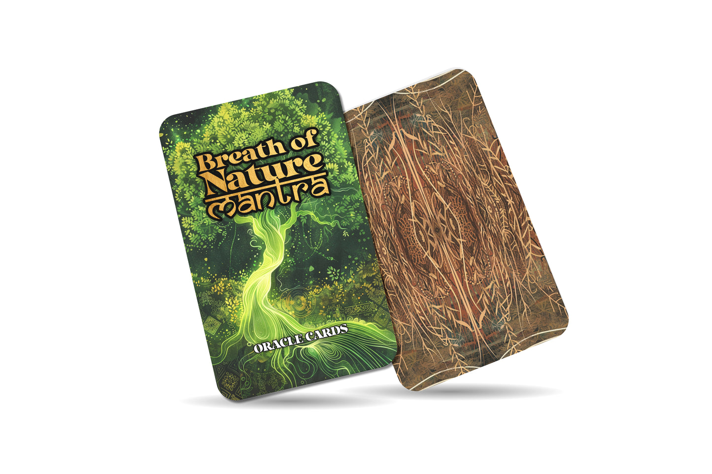 Breath of Nature Mantra – An Elemental Flow Oracle Deck – 22 Oracle Cards – Life Force of Earth and Air