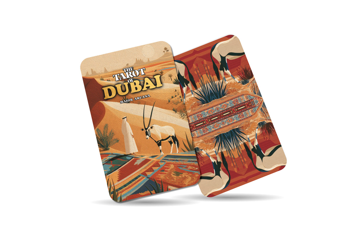 The Tarot of Dubai – A Desert Vision Tarot Deck – 22 Tarot Cards – From Ancient Sands to Modern Wonder