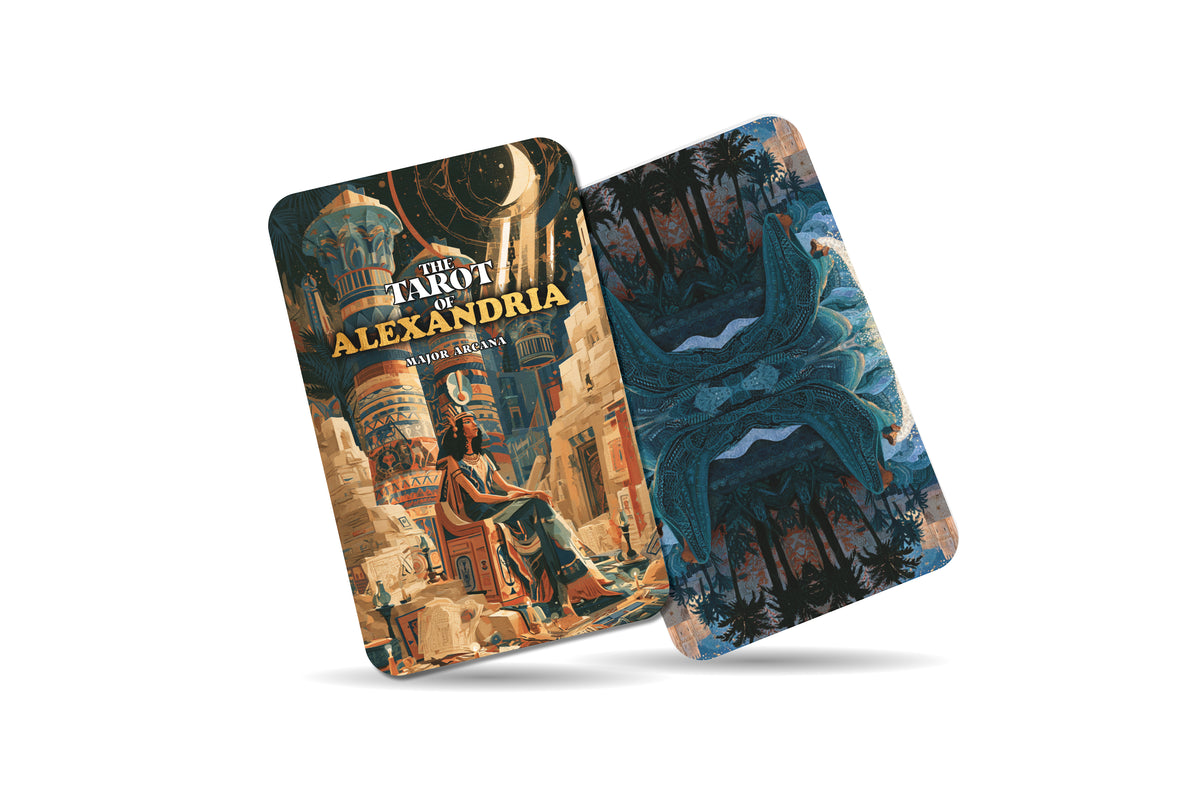 The Tarot of Alexandria – A Mediterranean Heritage Tarot Deck – 22 Tarot Cards – Ancient Wisdom by Egypt’s Sacred Sea