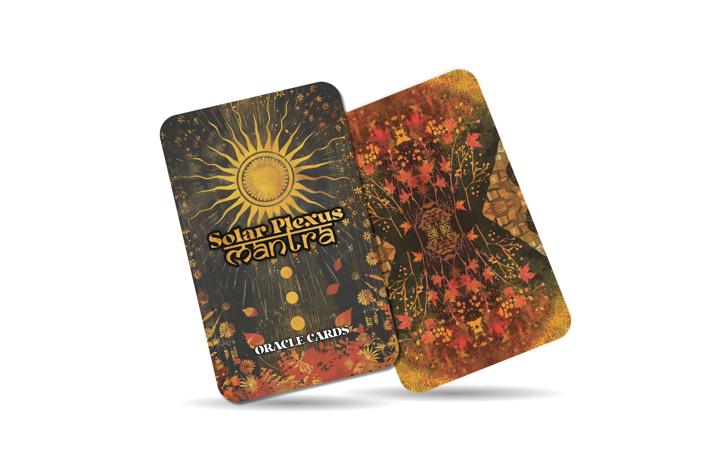 Solar Plexus Mantra – A Power Center Oracle Deck – 22 Oracle Cards – Radiate Confidence and Will