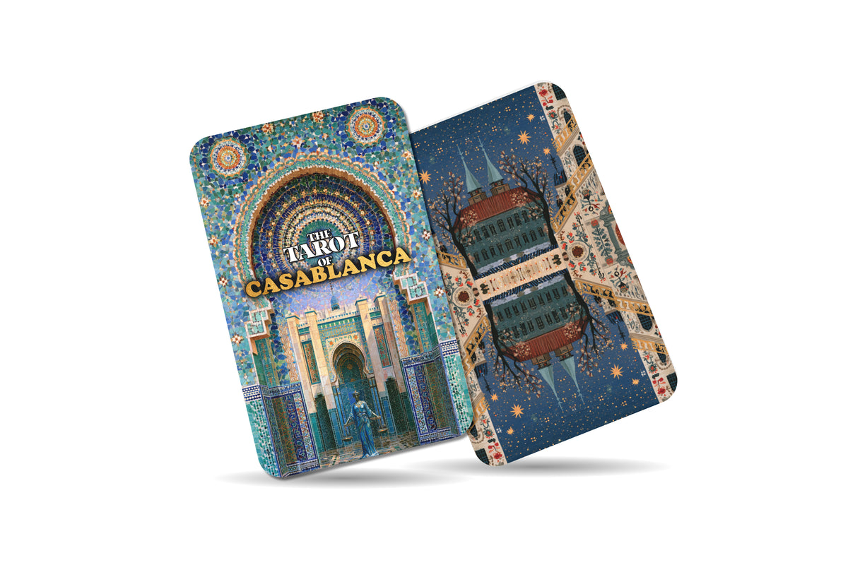 The Tarot of Casablanca – A Moroccan Heritage Tarot Deck – 22 Tarot Cards – Mysteries of the Atlantic and Ancient Medina