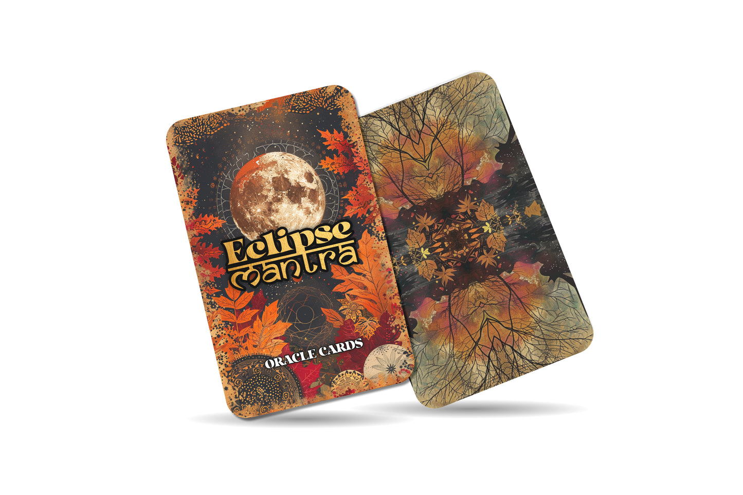 Eclipse Mantra – A Cosmic Shift Oracle Deck – 22 Oracle Cards – Light and Shadow in Sacred Dance