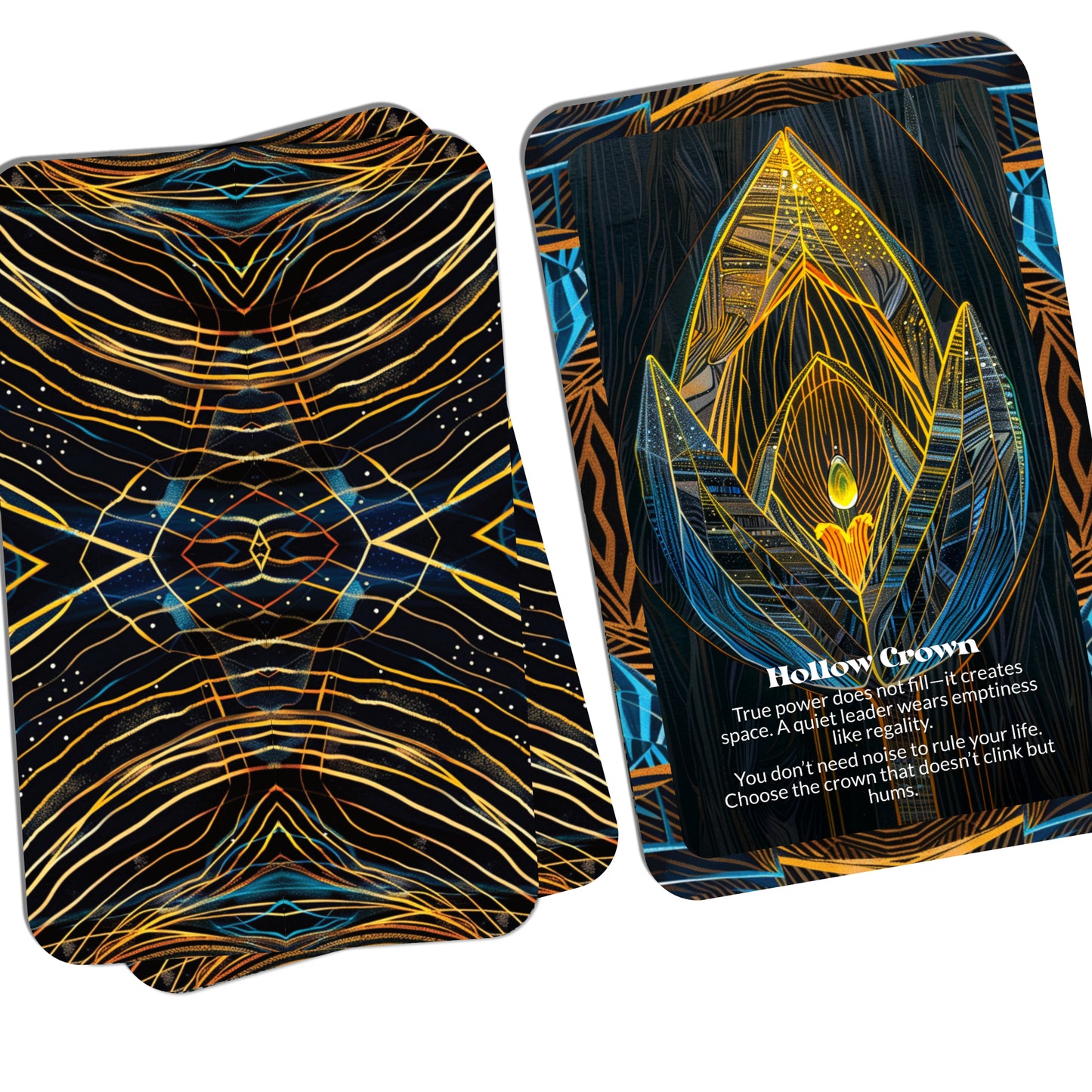 The Hollow Moon – A Lunar Emptiness Oracle Deck – 22 Oracle Cards – Phase Through Light and Let Go