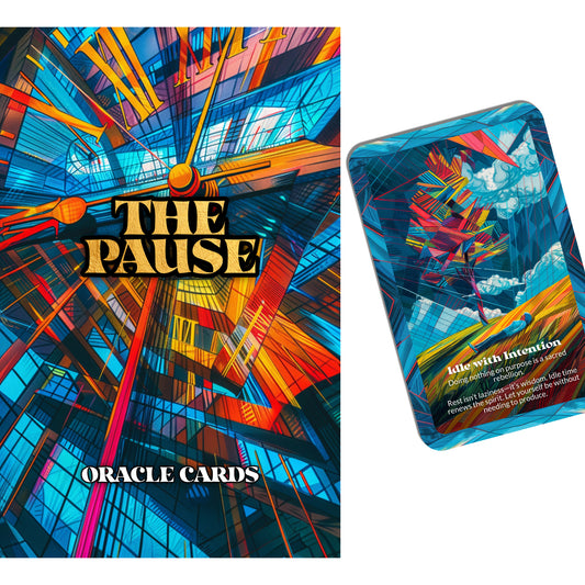 The Pause Oracle – A Presence Oracle Deck – 22 Oracle Cards – Stop, Breathe, Begin Again