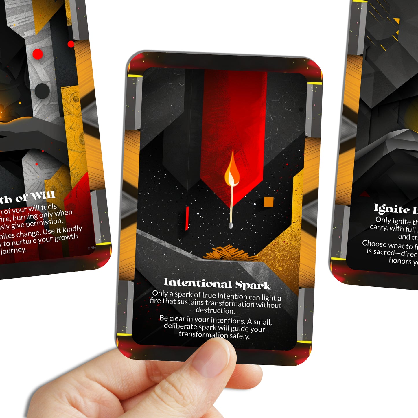 Fire by Permission – A Conscious Transformation Oracle Deck – 22 Oracle Cards – Burn Only When Ready