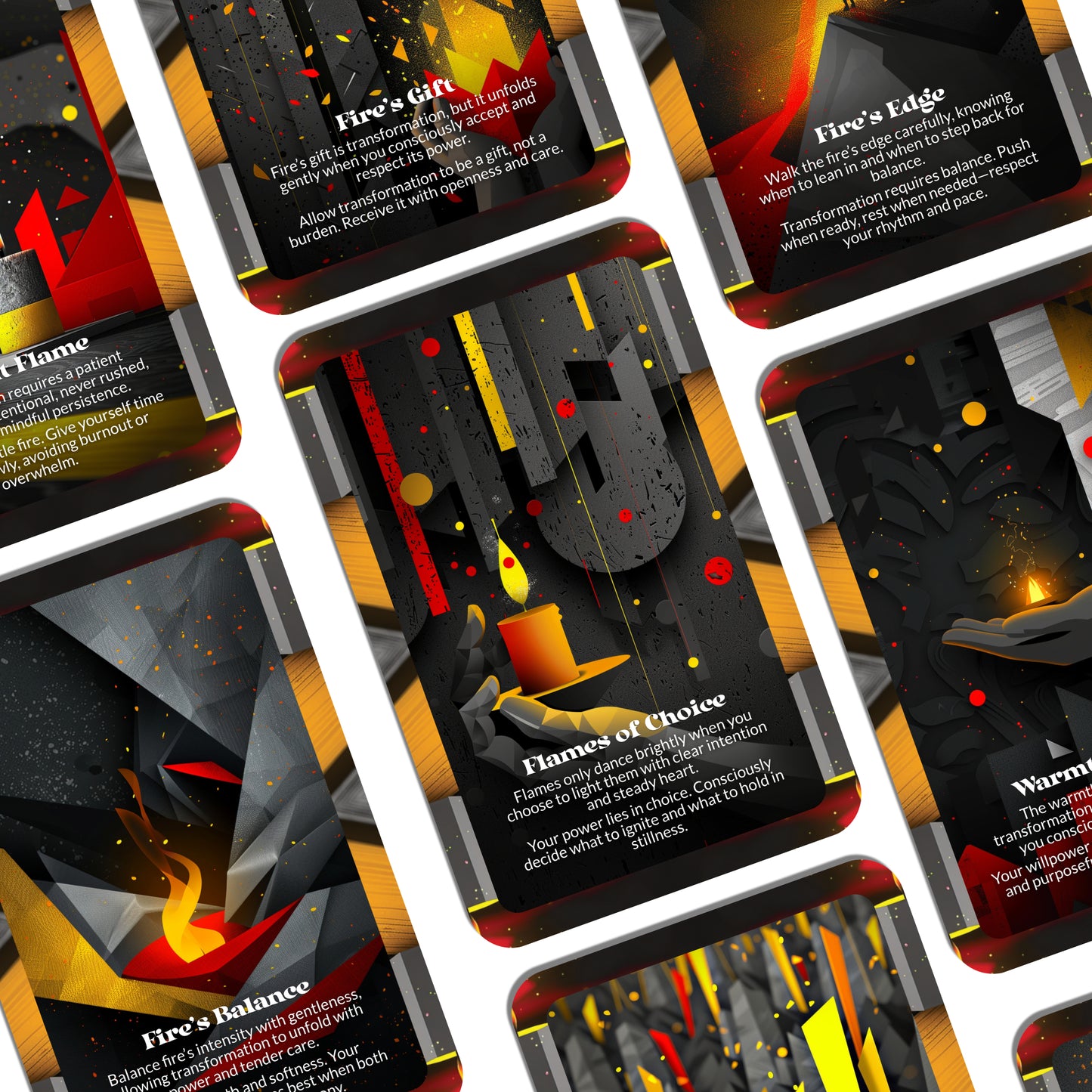 Fire by Permission – A Conscious Transformation Oracle Deck – 22 Oracle Cards – Burn Only When Ready