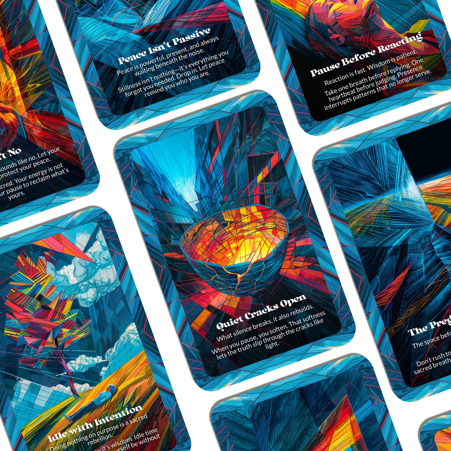 The Pause Oracle – A Presence Oracle Deck – 22 Oracle Cards – Stop, Breathe, Begin Again