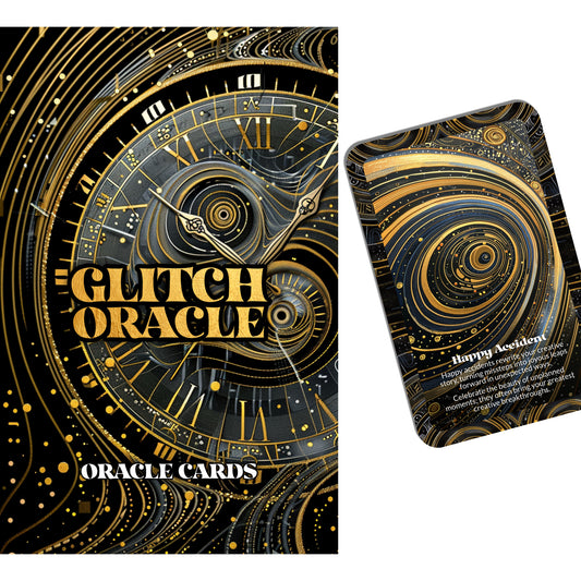Glitch Oracle – An Inspired Mistakes Oracle Deck – 22 Oracle Cards – Find Power in the Perfect Error