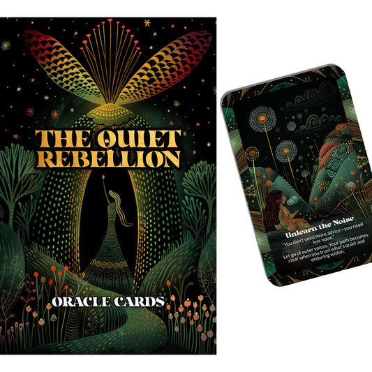 The Quiet Rebellion – An Empowered Change Oracle Deck – 22 Oracle Cards – Break Free Without Breaking Down