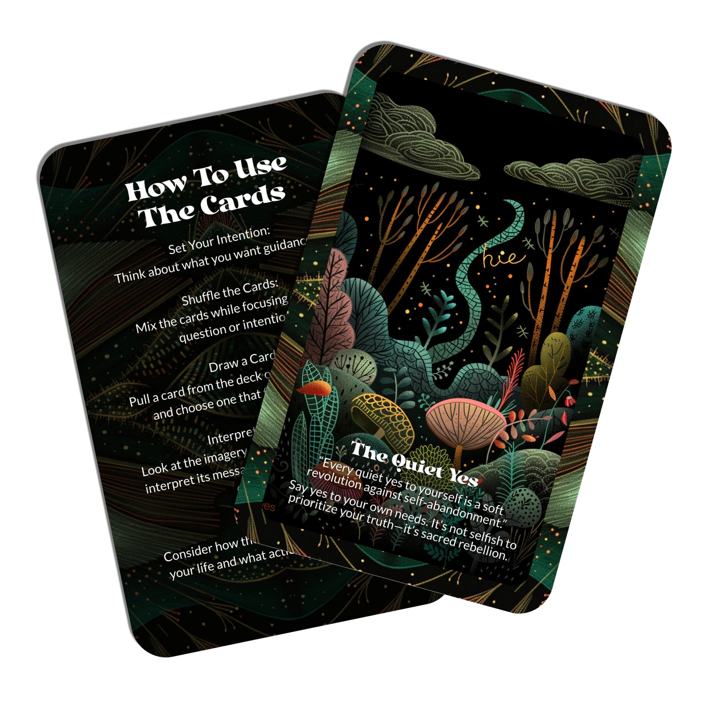 The Quiet Rebellion – An Empowered Change Oracle Deck – 22 Oracle Cards – Break Free Without Breaking Down