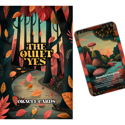 The Quiet Yes – A Boundaries Oracle Deck – 22 Oracle Cards – Consent that Begins from Within