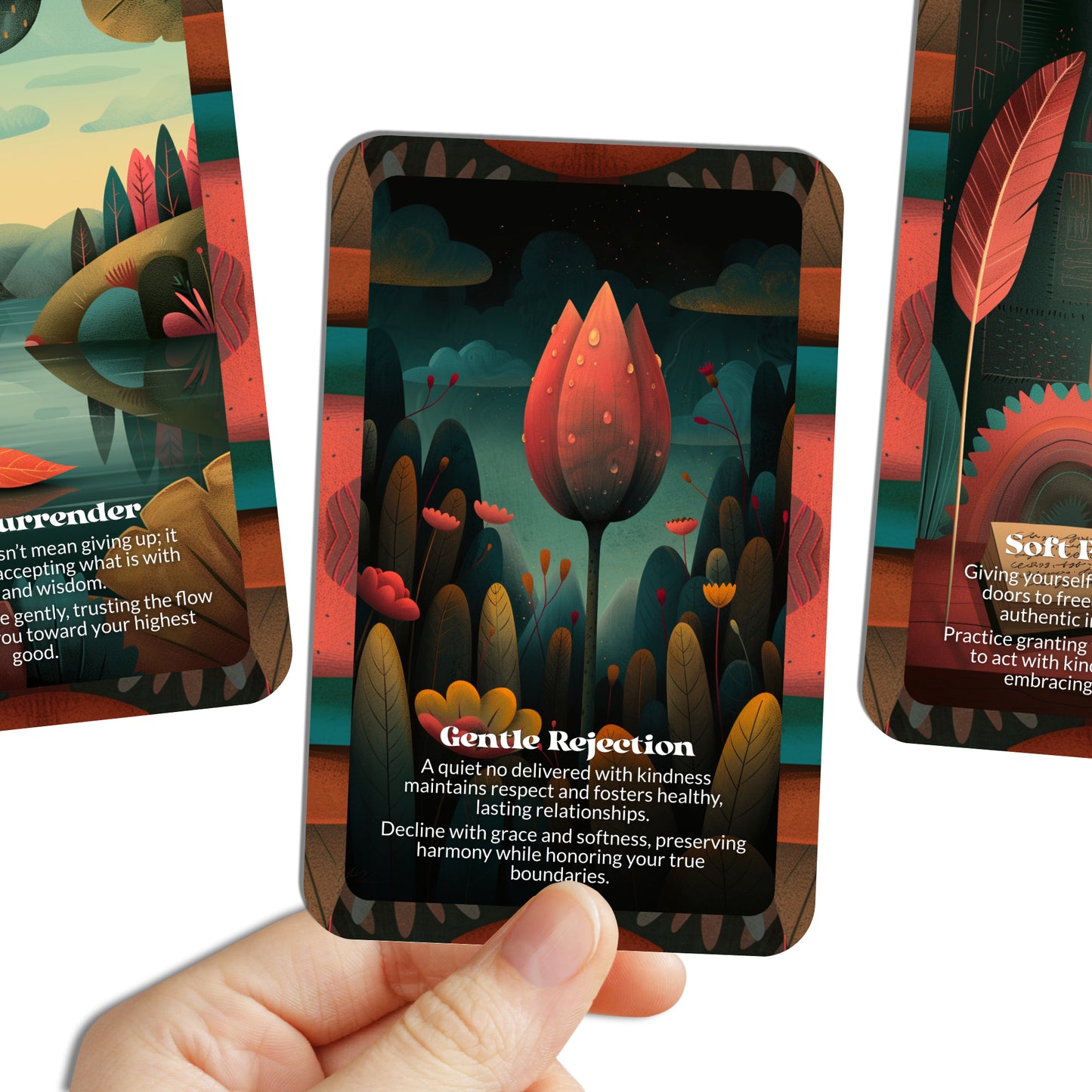 The Quiet Yes – A Boundaries Oracle Deck – 22 Oracle Cards – Consent that Begins from Within