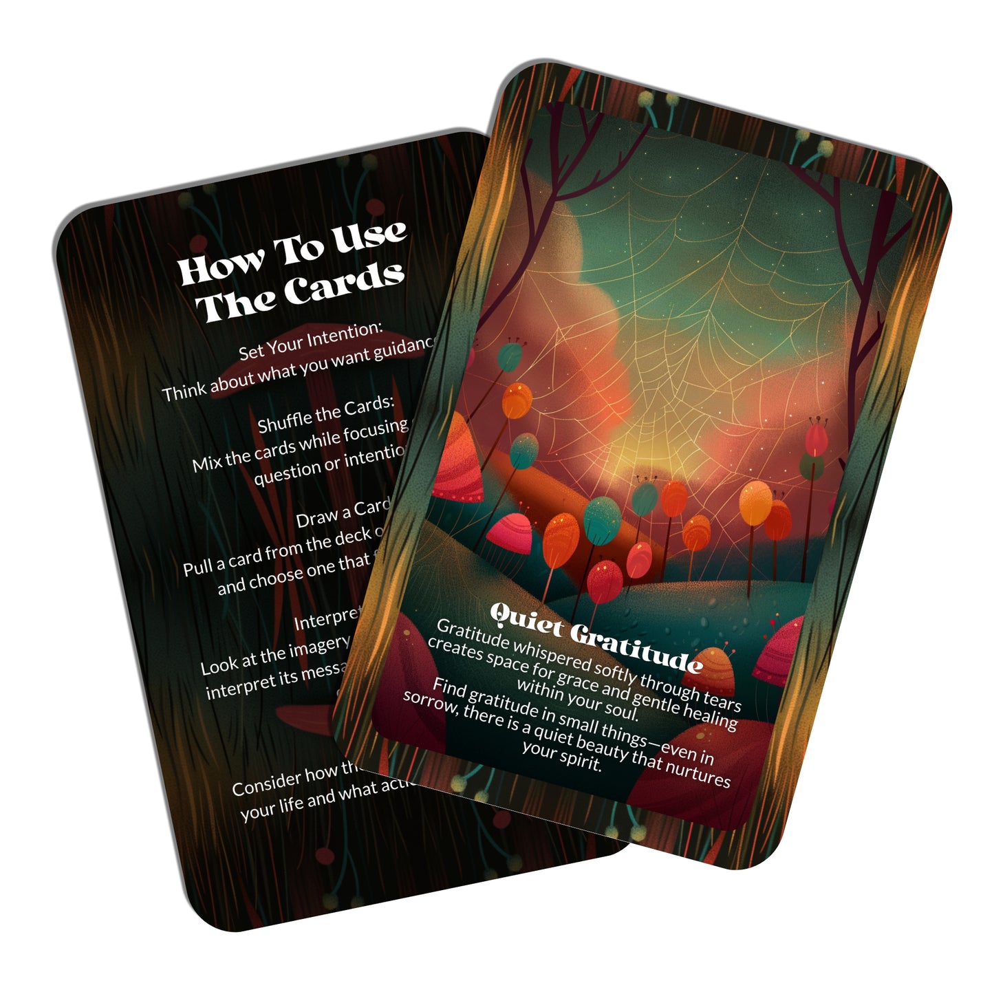 Glow & Grief – An Emotional Healing Oracle Deck – 22 Oracle Cards – Let Light Pass Through the Ache