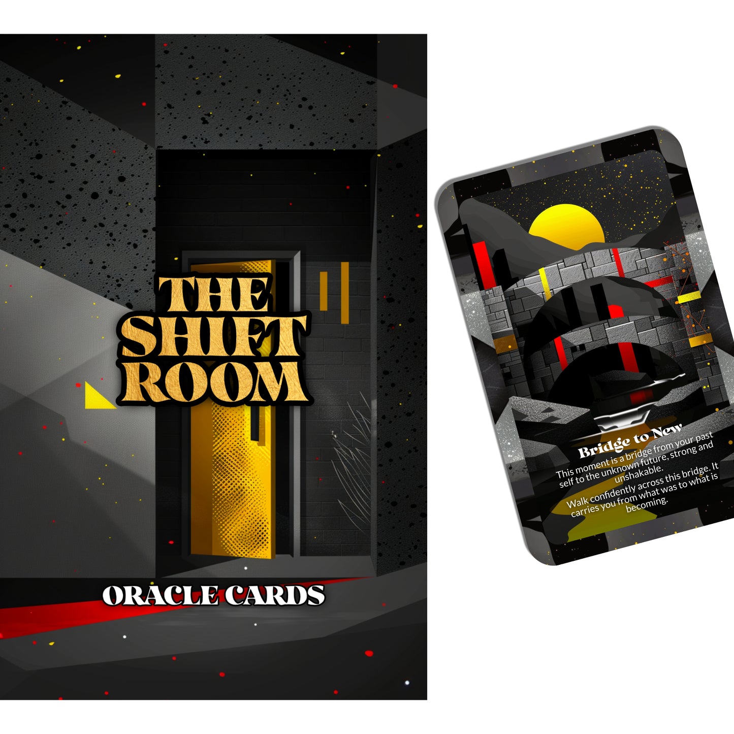 The Shift Room – A Personal Transition Oracle Deck – 22 Oracle Cards – Where Who You Were Begins to Move