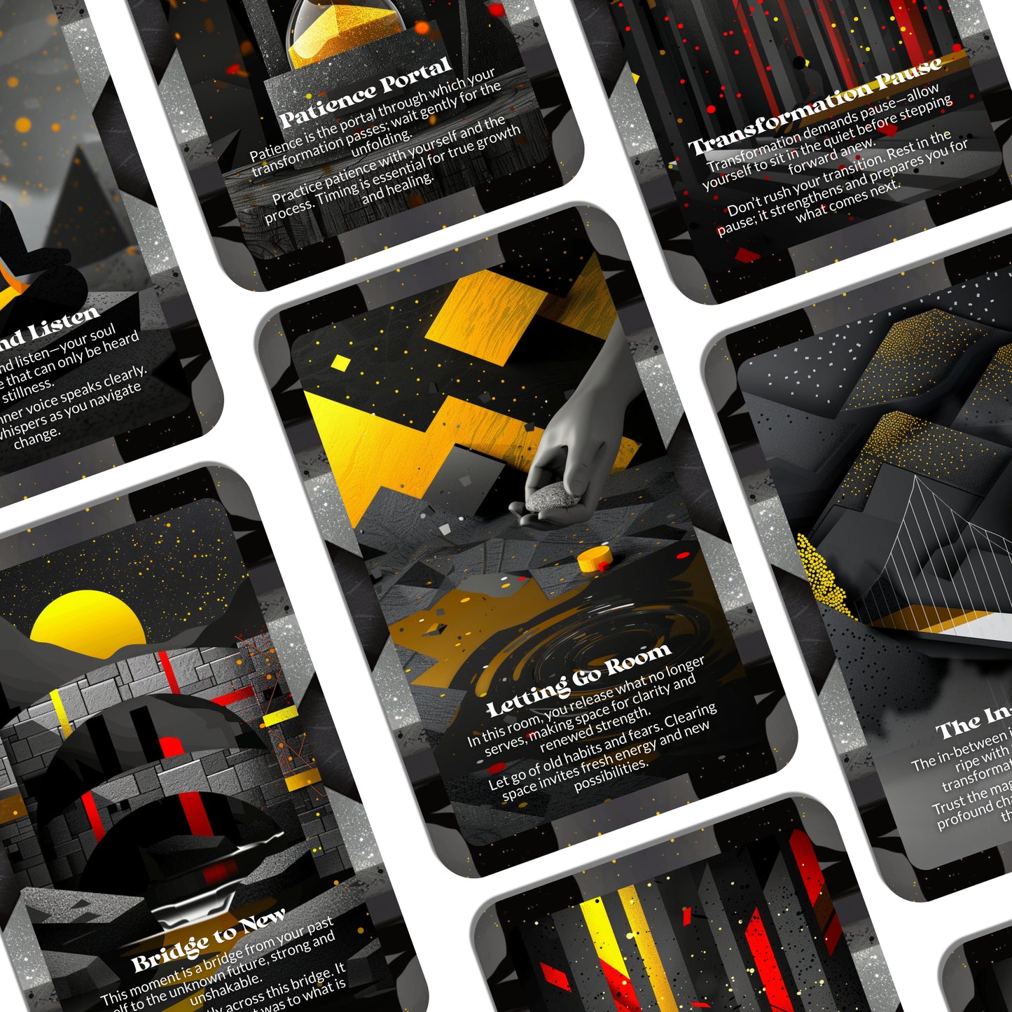 The Shift Room – A Personal Transition Oracle Deck – 22 Oracle Cards – Where Who You Were Begins to Move