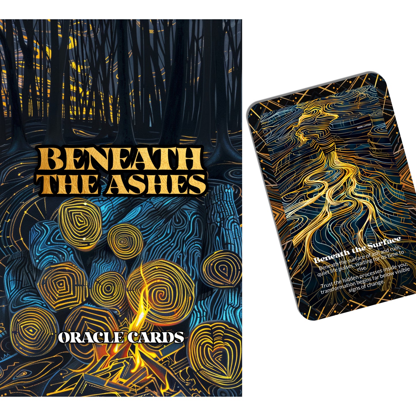 Beneath the Ashes – A Renewal Oracle Deck – 22 Oracle Cards – What Remains After the Burning