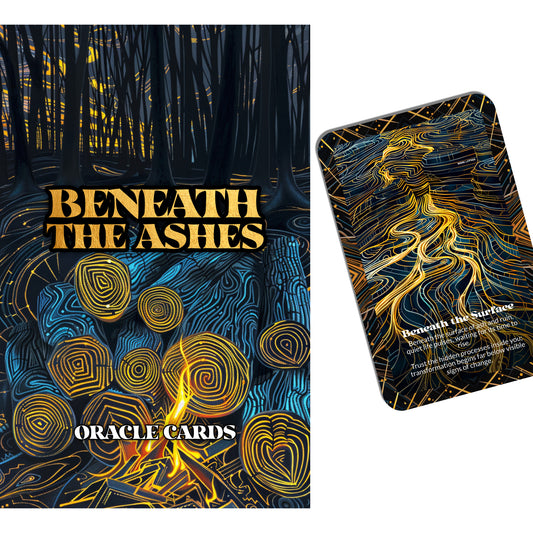 Beneath the Ashes – A Renewal Oracle Deck – 22 Oracle Cards – What Remains After the Burning
