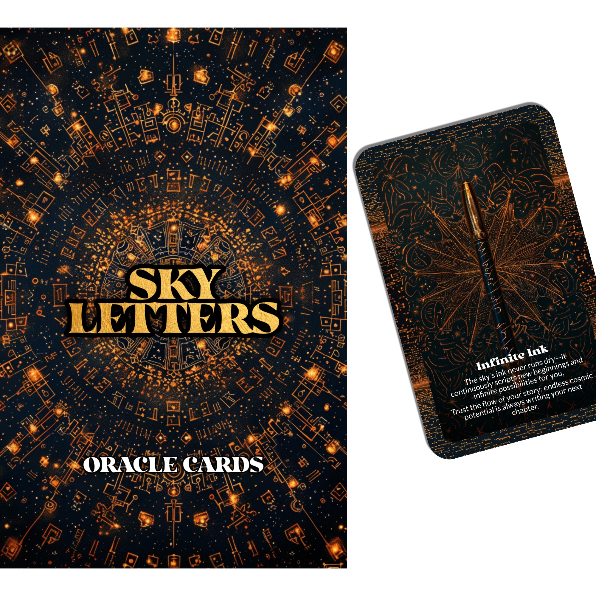 Sky Letters – A Cosmic Messaging Oracle Deck – 22 Oracle Cards – The U ...