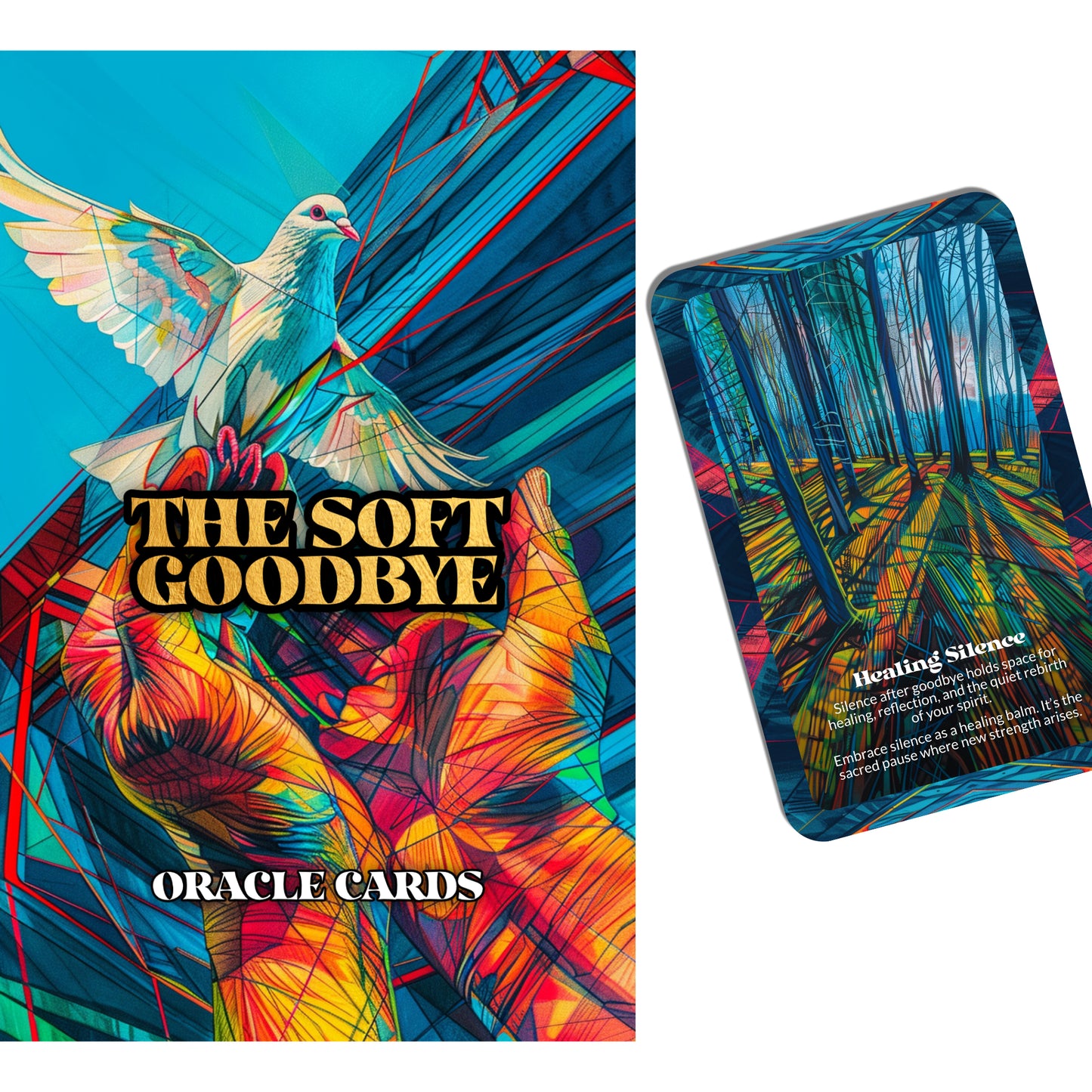 The Soft Goodbye – A Closure Oracle Deck – 22 Oracle Cards – Release with Reverence, Depart with Grace
