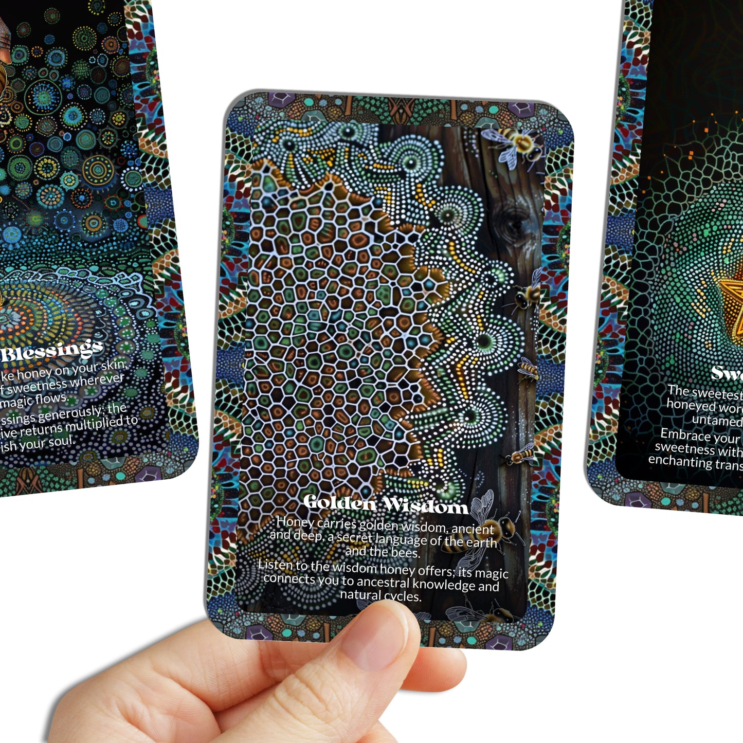 Hex & Honey – A Feminine Magick Oracle Deck – 22 Oracle Cards – Sweet Power, Dark Wisdom