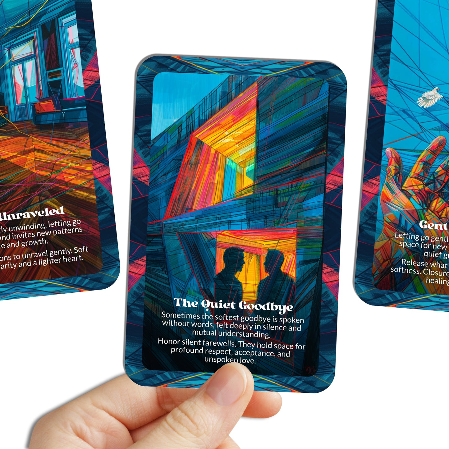 The Soft Goodbye – A Closure Oracle Deck – 22 Oracle Cards – Release with Reverence, Depart with Grace