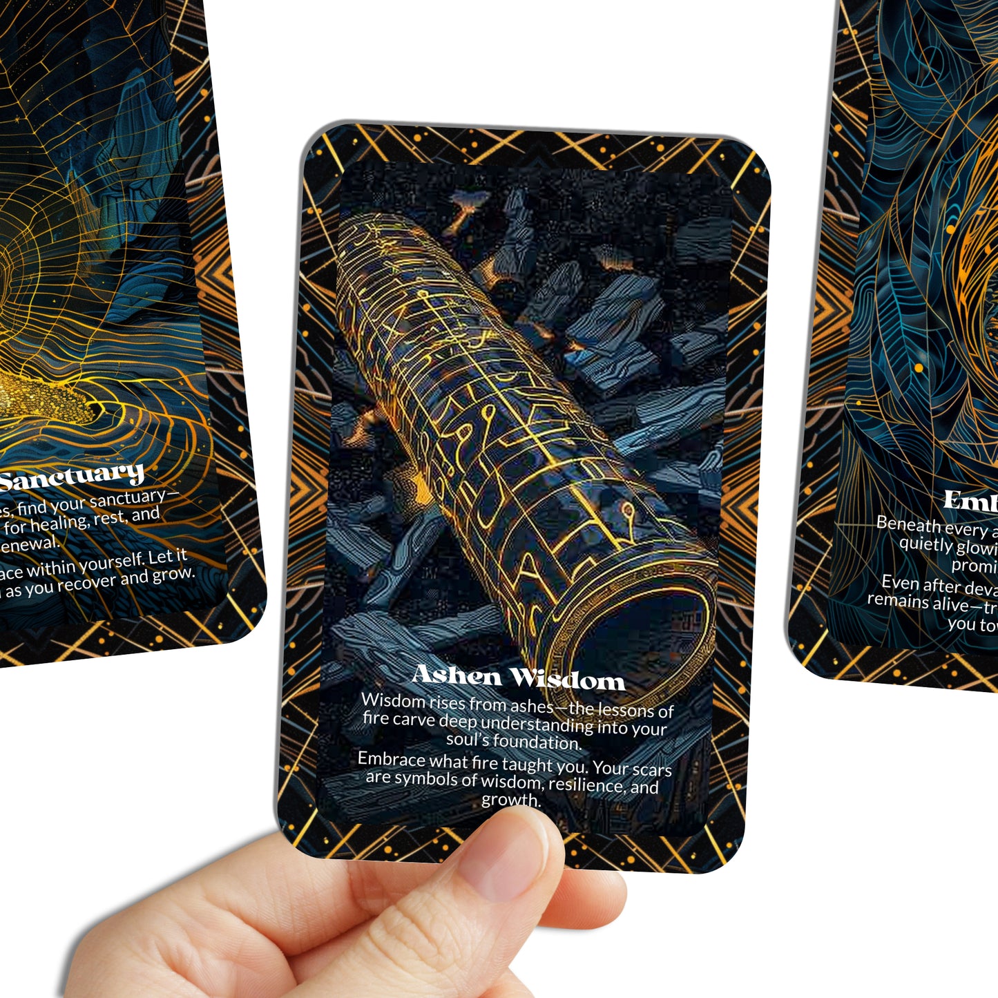 Beneath the Ashes – A Renewal Oracle Deck – 22 Oracle Cards – What Remains After the Burning