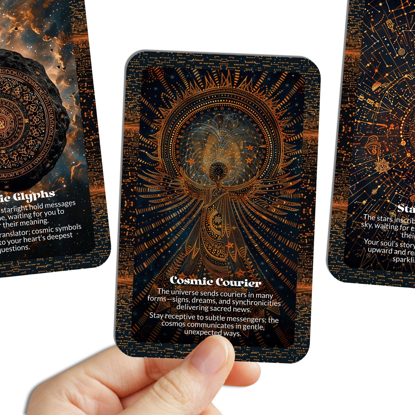 Sky Letters – A Cosmic Messaging Oracle Deck – 22 Oracle Cards – The Universe Writes in Symbols