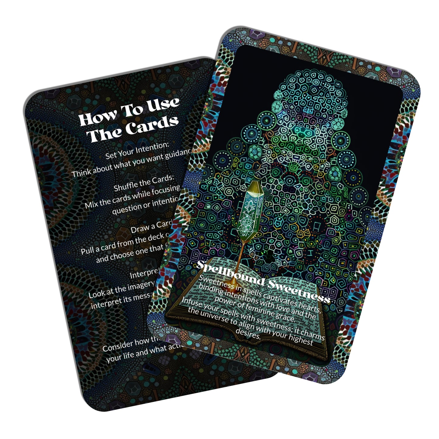 Hex & Honey – A Feminine Magick Oracle Deck – 22 Oracle Cards – Sweet Power, Dark Wisdom