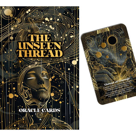 The Unseen Thread – A Hidden Connection Oracle Deck – 22 Oracle Cards – Invisible Weaving of Spirit and Soul