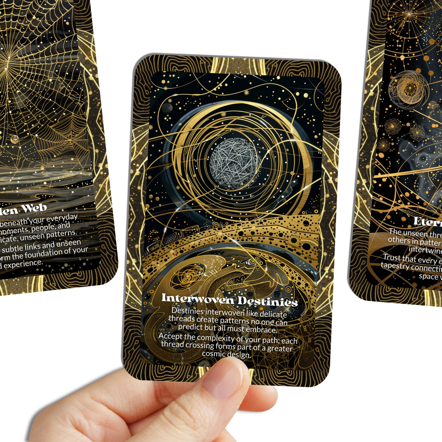 The Unseen Thread – A Hidden Connection Oracle Deck – 22 Oracle Cards – Invisible Weaving of Spirit and Soul