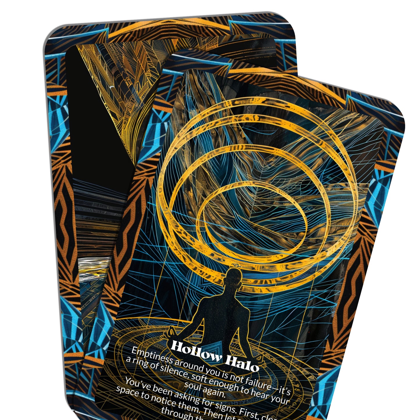Hollow Golden – A Spiritual Beauty Oracle Deck – 22 Oracle Cards – Emptiness That Glows from Within