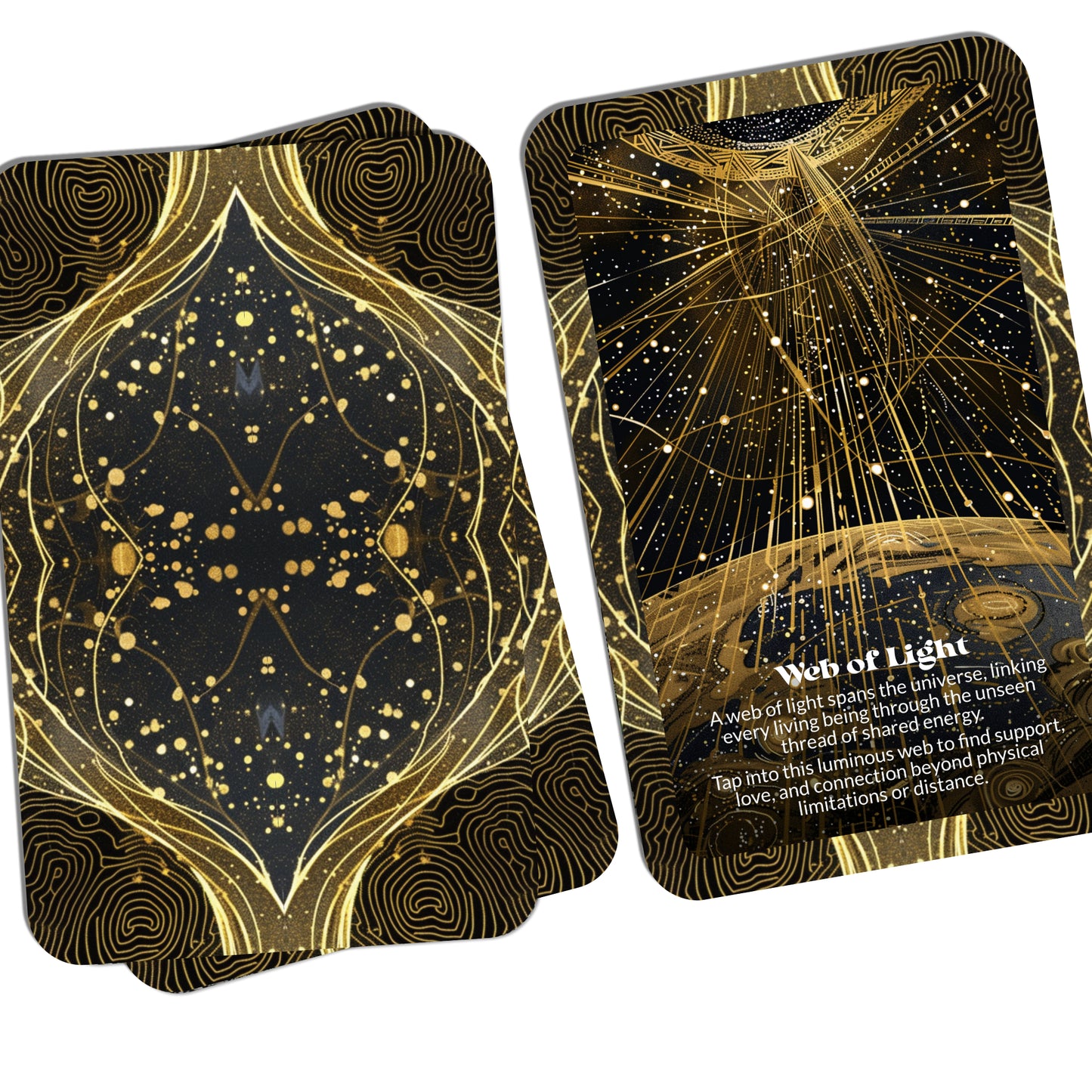 The Unseen Thread – A Hidden Connection Oracle Deck – 22 Oracle Cards – Invisible Weaving of Spirit and Soul