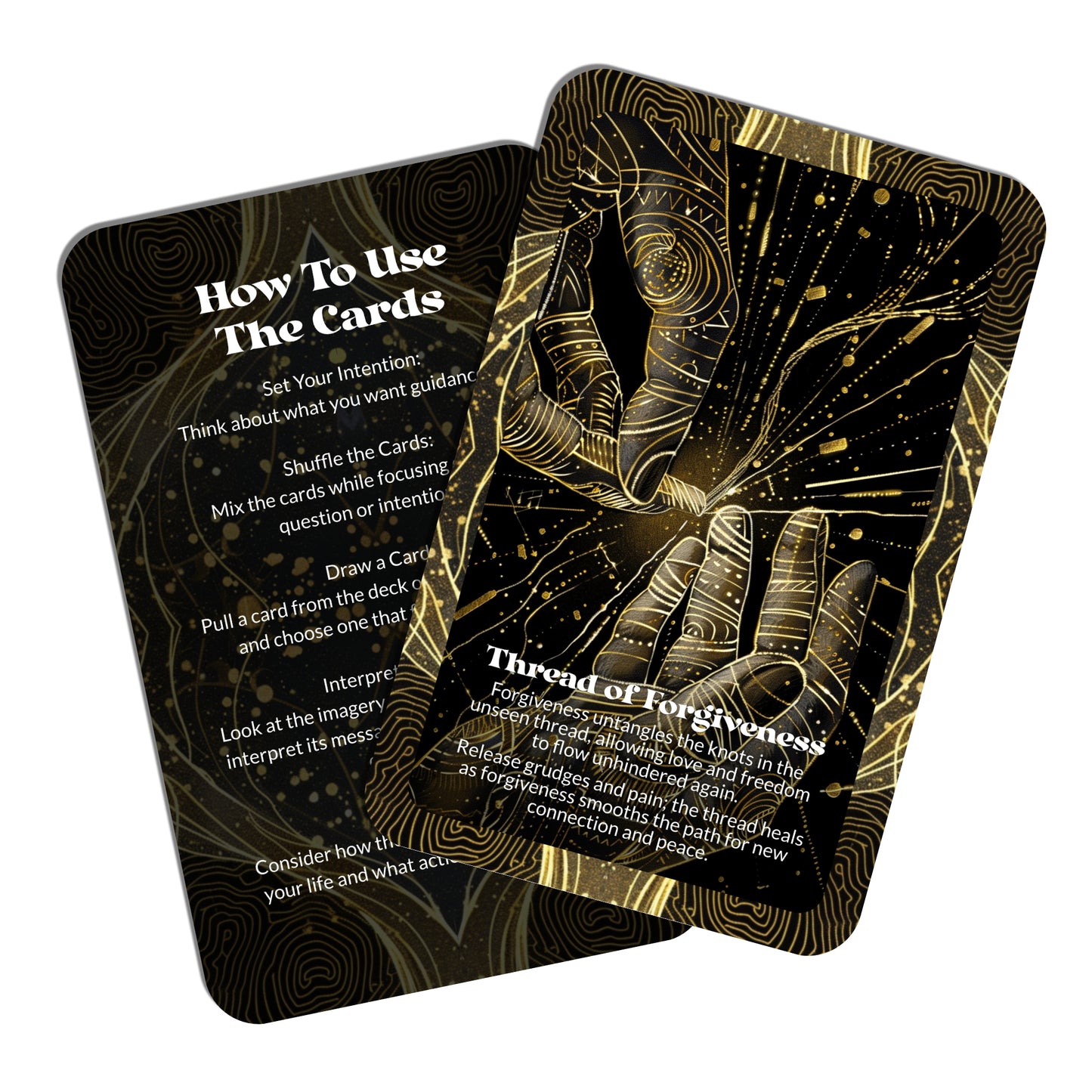 The Unseen Thread – A Hidden Connection Oracle Deck – 22 Oracle Cards – Invisible Weaving of Spirit and Soul