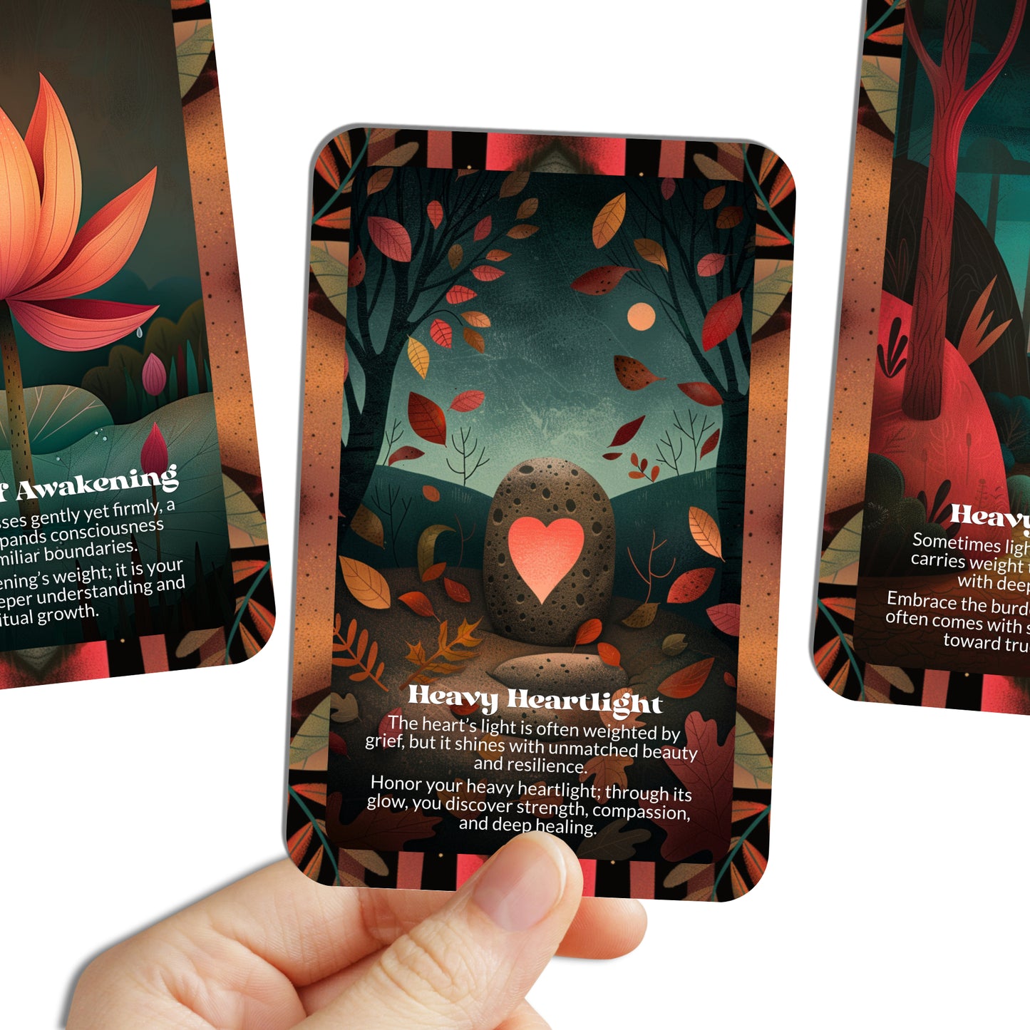 The Weight of Light – An Illumination Oracle Deck – 22 Oracle Cards – Hold the Glow Without Burning Out