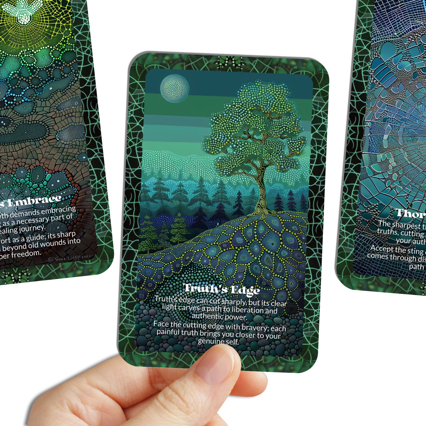 Thorns & Truths – A Fierce Growth Oracle Deck – 22 Oracle Cards – Pain Blooms into Powerful Knowing