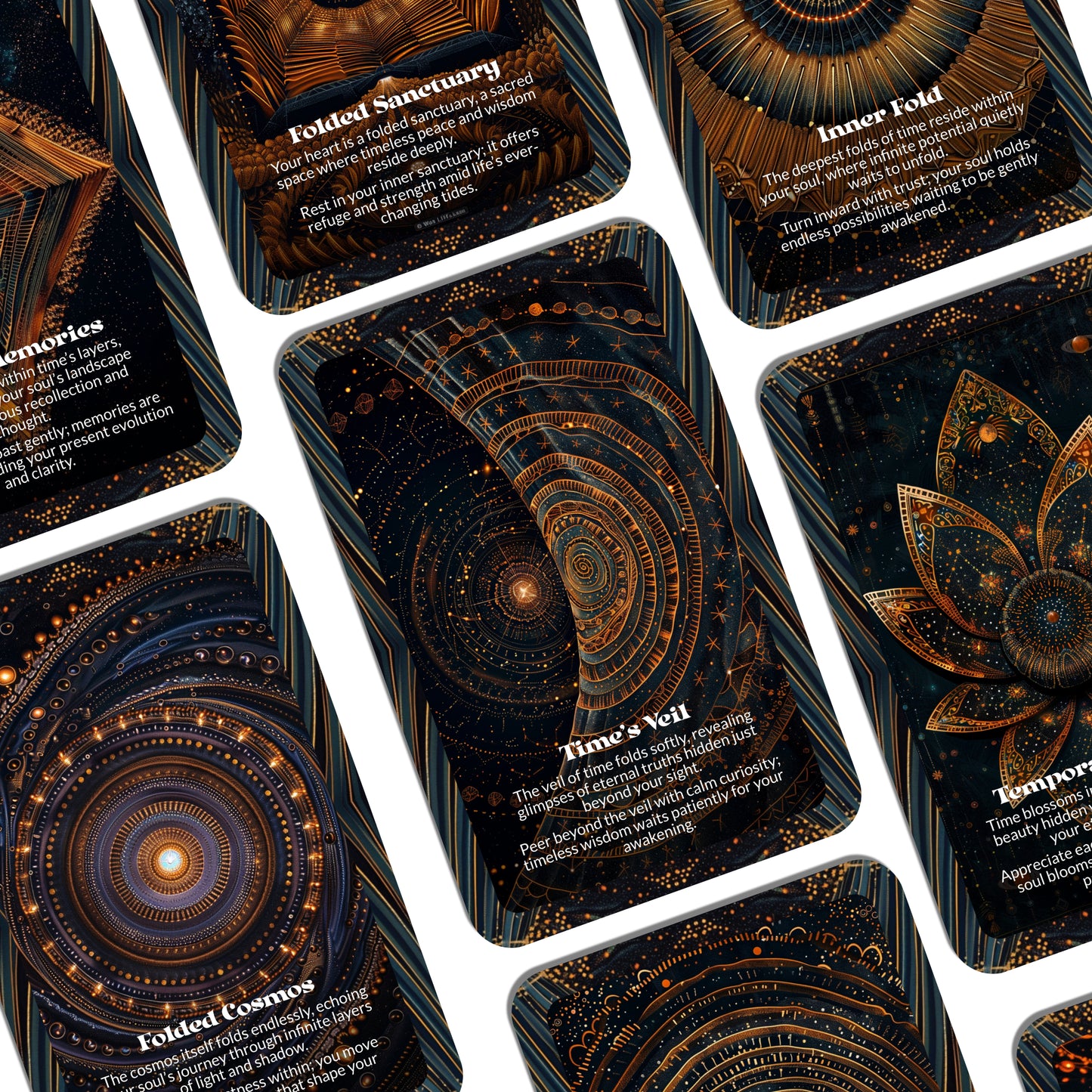 Infinity Folds – A Timeless Reflection Oracle Deck – 22 Oracle Cards – Where Eternity Bends Inward