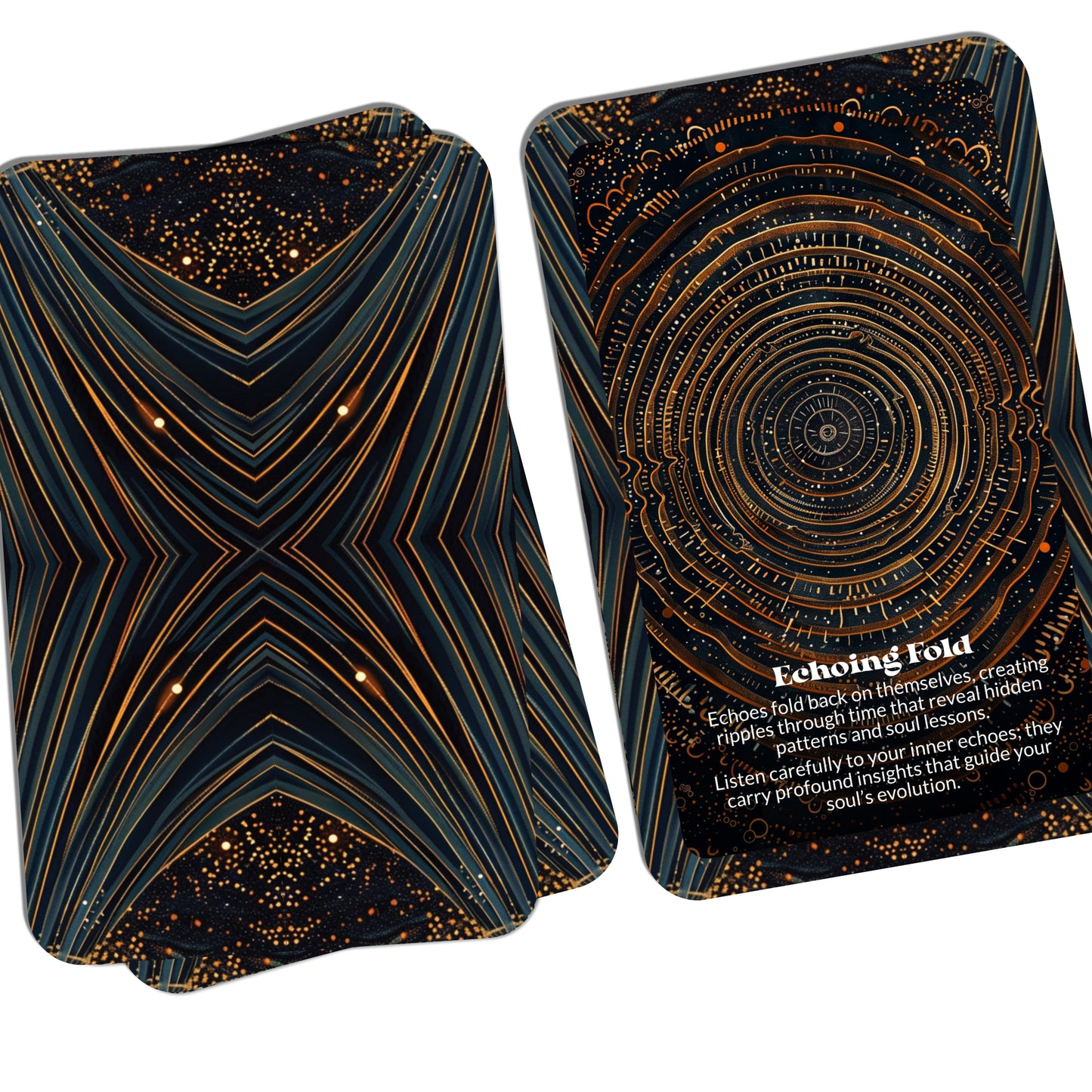 Infinity Folds – A Timeless Reflection Oracle Deck – 22 Oracle Cards – Where Eternity Bends Inward