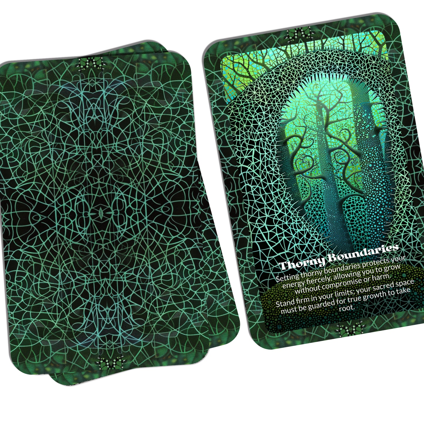 Thorns & Truths – A Fierce Growth Oracle Deck – 22 Oracle Cards – Pain Blooms into Powerful Knowing