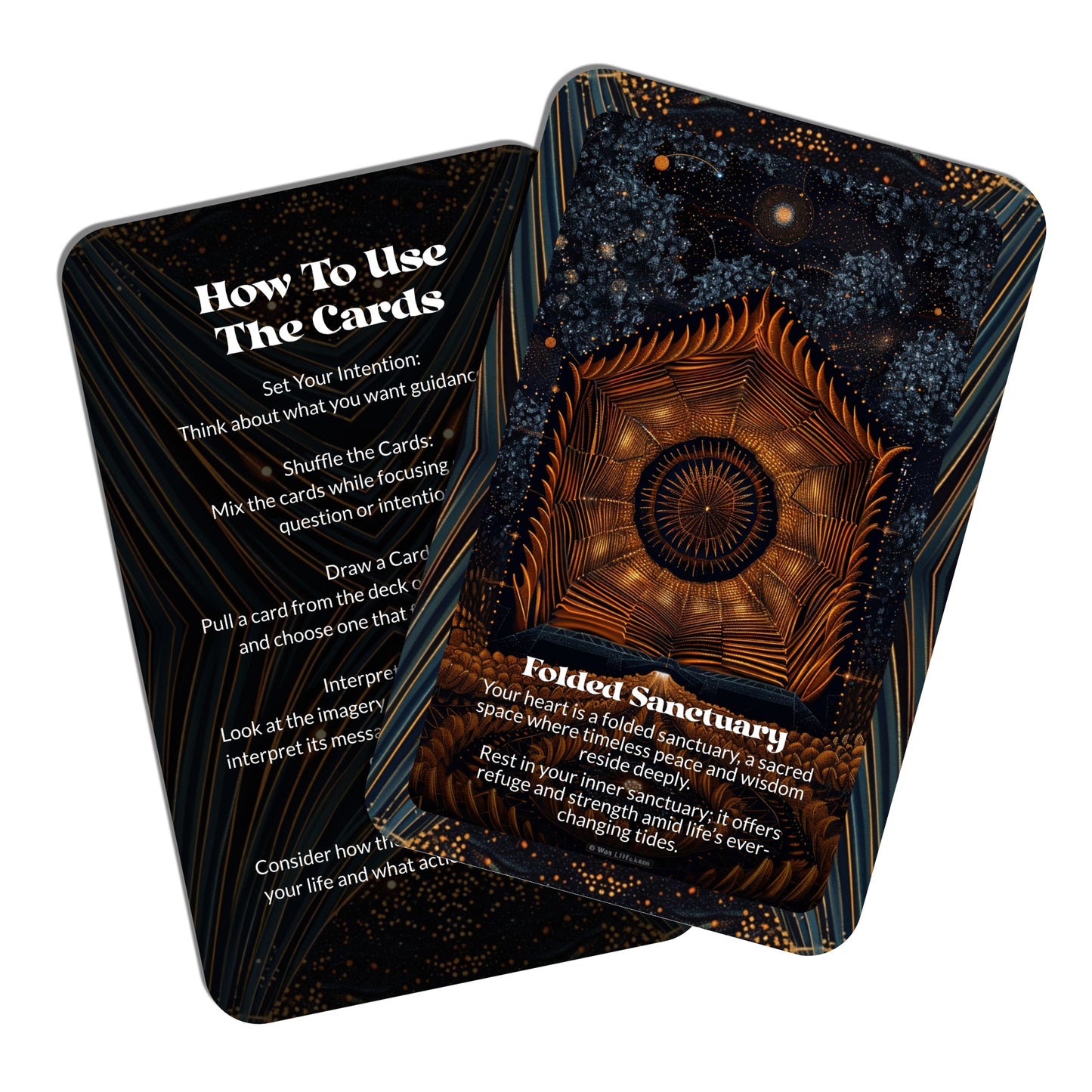 Infinity Folds – A Timeless Reflection Oracle Deck – 22 Oracle Cards – Where Eternity Bends Inward