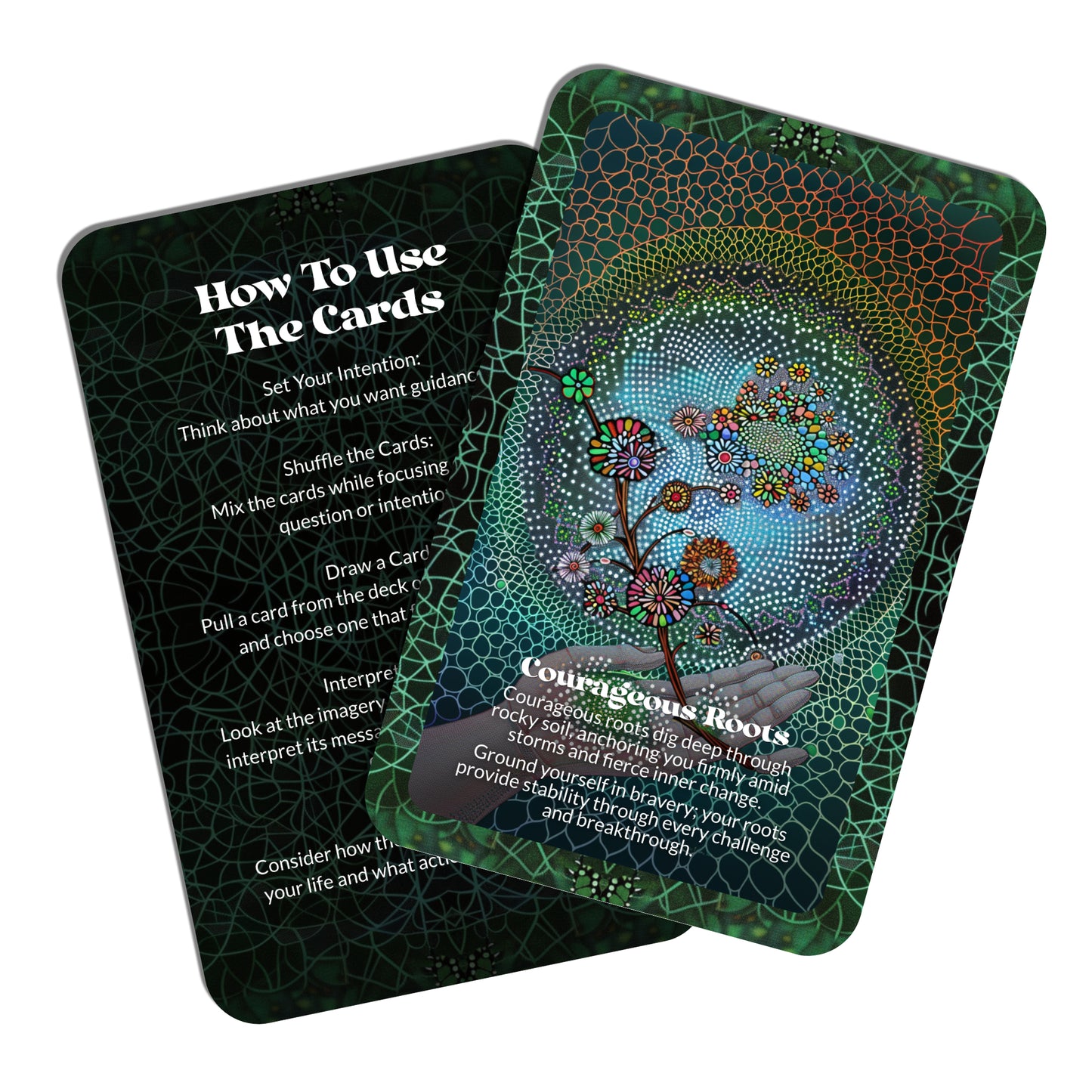 Thorns & Truths – A Fierce Growth Oracle Deck – 22 Oracle Cards – Pain Blooms into Powerful Knowing