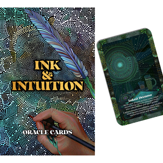 Ink & Intuition – A Journaled Divination Oracle Deck – 22 Oracle Cards – Scribbled Pages, Sacred Messages