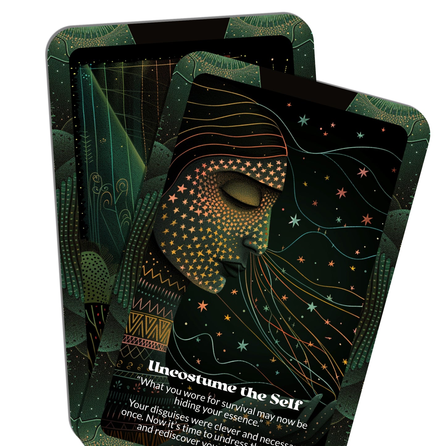 Threadbare Illusions – A Revealing Oracle Deck – 22 Oracle Cards – Unravel What No Longer Shields You